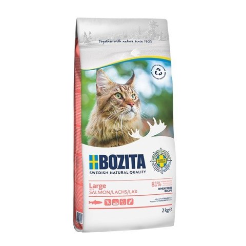 BOZITA Large Wheat free Salmon - sucha karma dla kotów dużych i długowłosych - 2kg BOZITA Large Wheat free Salmon - sucha karma dla kotów dużych i długowłosych - 2kg