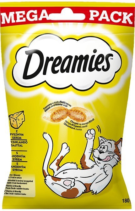 DREAMIES z żółtym serem 180g DREAMIES z żółtym serem 180g