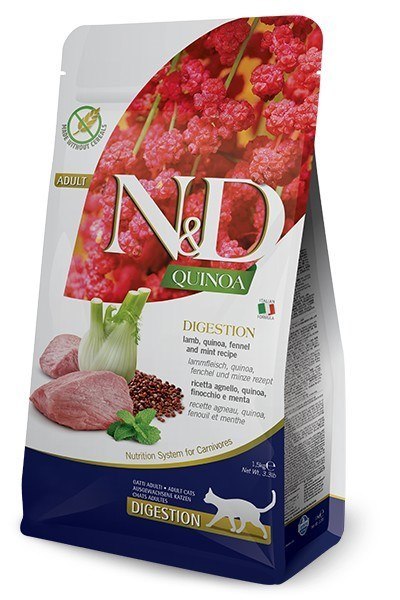 FARMINA N&D Quinoa Digestion - sucha karma dla kota - 1,5kg FARMINA N&D Quinoa Digestion - sucha karma dla kota - 1,5kg