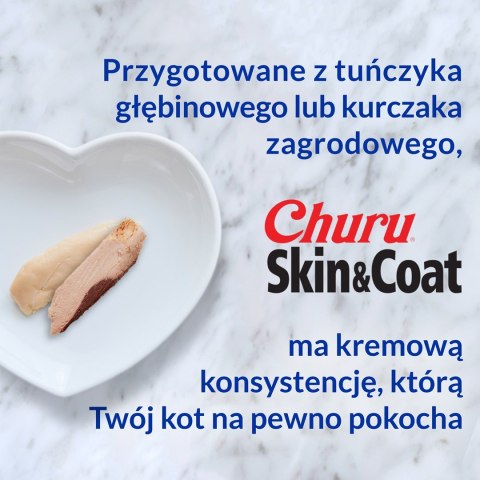 INABA Churu Skin&Coat Kurczak - przysmak dla kota - 4x14 g INABA Churu Skin&Coat Kurczak - przysmak dla kota - 4x14 g