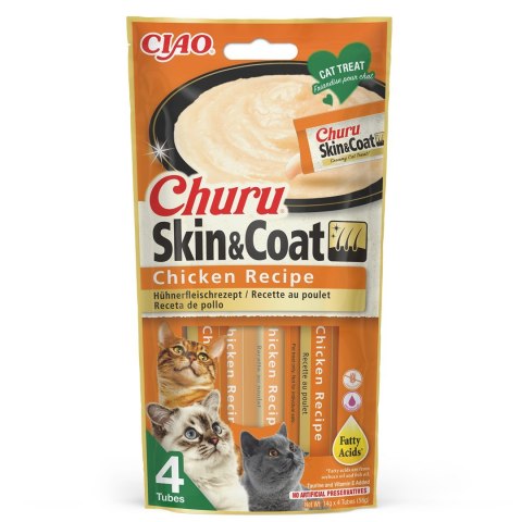 INABA Churu Skin&Coat Kurczak - przysmak dla kota - 4x14 g INABA Churu Skin&Coat Kurczak - przysmak dla kota - 4x14 g