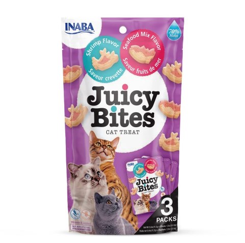 INABA Juicy Bites O smaku krewetek i owoców morza - przysmak dla kota - 3x11,3 g INABA Juicy Bites O smaku krewetek i owoców morza - przysmak dla kota - 3x11,3 g