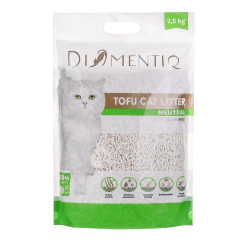 DIAMENTIQ Żwirek Tofu zbrylający 2,5 kg NATURALNY DIAMENTIQ Żwirek Tofu zbrylający 2,5 kg NATURALNY