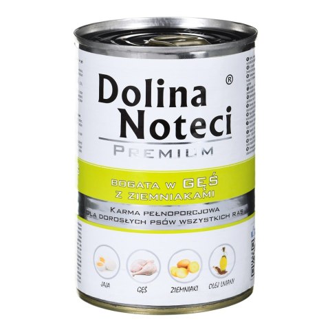 DOLINA NOTECI Premium bogata w gęś z ziemniakami - mokra karma dla psa - 400g DOLINA NOTECI Premium bogata w gęś z ziemniakami - mokra karma dla psa - 400g
