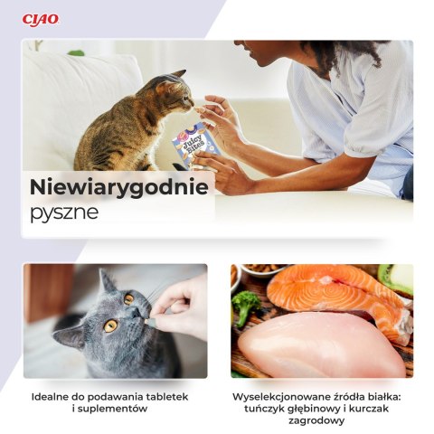 INABA CAT JUICY BITES kurczak i tunczyk - przysmak dla kota 3 x 11 g INABA CAT JUICY BITES kurczak i tunczyk - przysmak dla kota 3 x 11 g