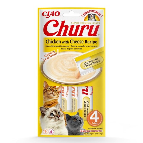 INABA Churu Kurczak z serem - przysmak dla kota - 4x14 g INABA Churu Kurczak z serem - przysmak dla kota - 4x14 g