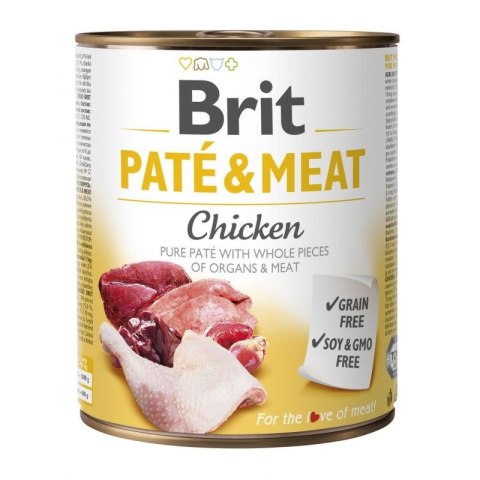 Karma BRIT PATÉ & MEAT z kurczakiem dla psa 800g Karma BRIT PATÉ & MEAT z kurczakiem dla psa 800g