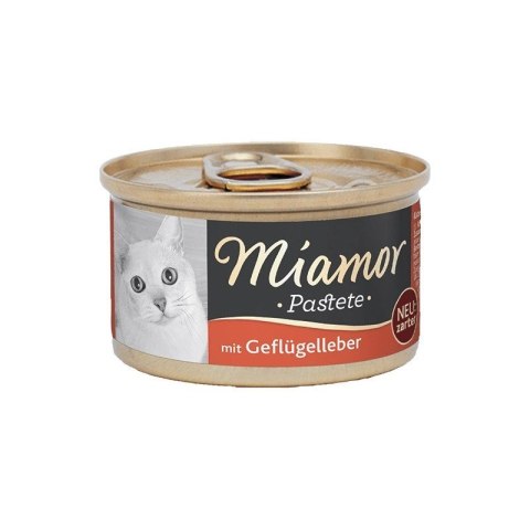 MIAMOR Pasztet mięsny Drób i wątroba 85g dla kota MIAMOR Pasztet mięsny Drób i wątroba 85g dla kota