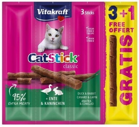 VITAKRAFT CAT STICK MINI królik/kaczka 3+1 szt VITAKRAFT CAT STICK MINI królik/kaczka 3+1 szt