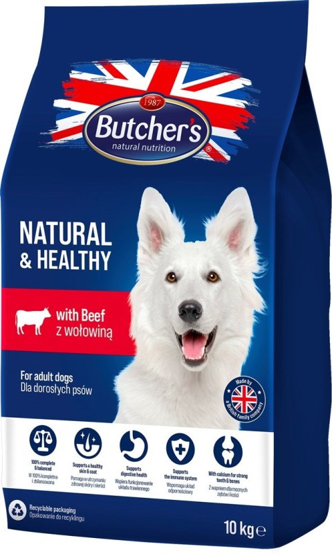 Butcher's Natural&Healthy z wołowiną - sucha karma dla psa - 10 kg Butcher's Natural&Healthy z wołowiną - sucha karma dla psa - 10 kg