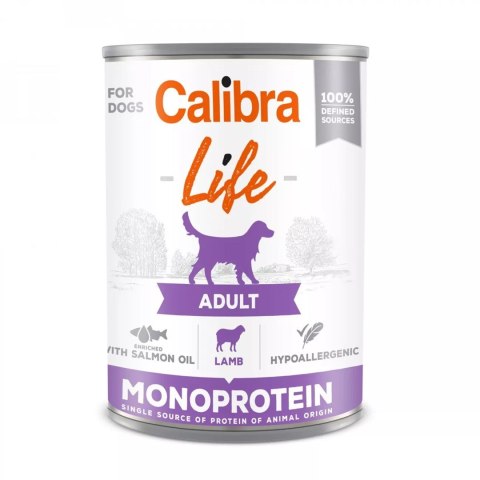 CALIBRA DOG LIFE ADULT LAMB- mokra karma dla psa - 400G CALIBRA DOG LIFE ADULT LAMB- mokra karma dla psa - 400G