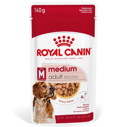 ROYAL CANIN SHN Medium Adult w sosie - mokra karma dla psa dorosłego - 10x140 g ROYAL CANIN SHN Medium Adult w sosie - mokra karma dla psa dorosłego - 10x140 g