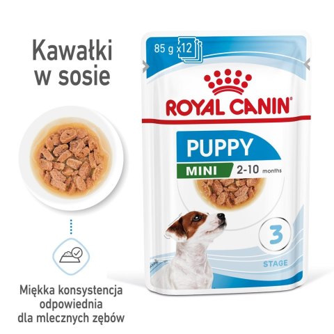 ROYAL CANIN SHN Mini Puppy w sosie - mokra karma dla szczeniąt - 12X85 g ROYAL CANIN SHN Mini Puppy w sosie - mokra karma dla szczeniąt - 12X85 g