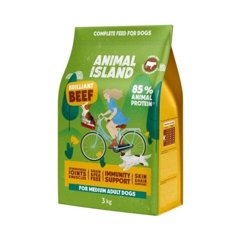 ANIMAL ISLAND Wołowina - Karma sucha dla psów - 3kg ANIMAL ISLAND Wołowina - Karma sucha dla psów - 3kg