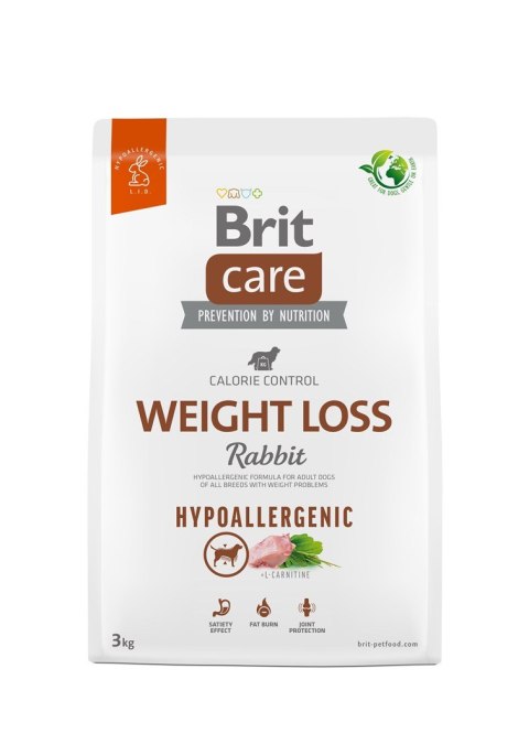 BRIT Care Hypoallergenic Adult Weight Loss Rabbit - sucha karma dla psa - 3 kg BRIT Care Hypoallergenic Adult Weight Loss Rabbit - sucha karma dla psa - 3 kg