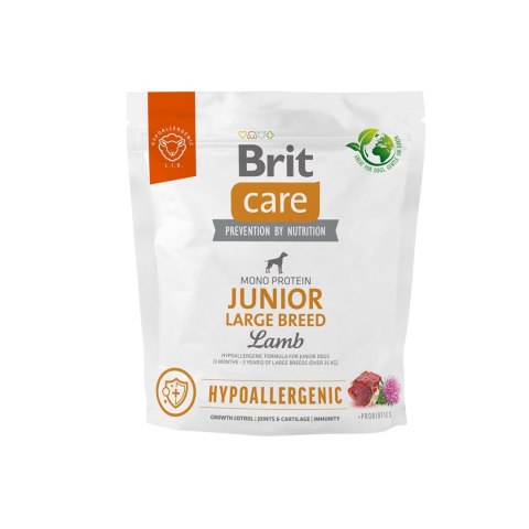 Brit Care Hypoallergenic Junior Large Breed Lamb - sucha karma dla psa - 1 kg Brit Care Hypoallergenic Junior Large Breed Lamb - sucha karma dla psa - 1 kg