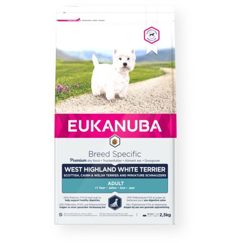 EUKANUBA Adult West Highland White Terrier - sucha karma dla psa - 2,5 kg EUKANUBA Adult West Highland White Terrier - sucha karma dla psa - 2,5 kg