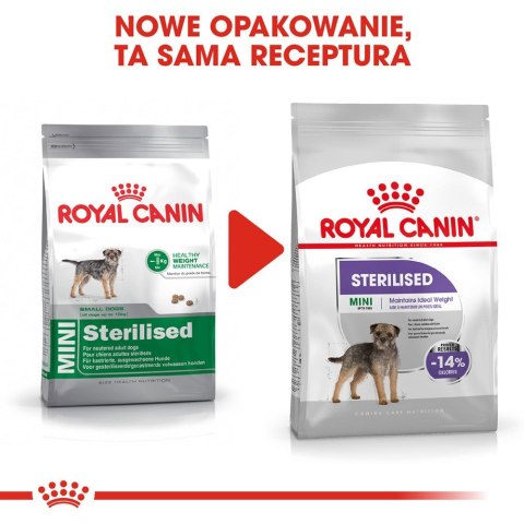 ROYAL CANIN CCN MINI STERILISED - sucha karma dla psa dorosłego - 8kg ROYAL CANIN CCN MINI STERILISED - sucha karma dla psa dorosłego - 8kg