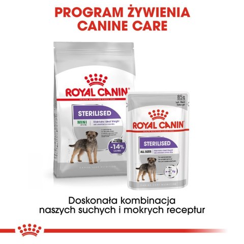 ROYAL CANIN CCN MINI STERILISED - sucha karma dla psa dorosłego - 8kg ROYAL CANIN CCN MINI STERILISED - sucha karma dla psa dorosłego - 8kg