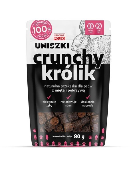 UNISZKI Crunchy królik - Mięta Pokrzywa 80g UNISZKI Crunchy królik - Mięta Pokrzywa 80g