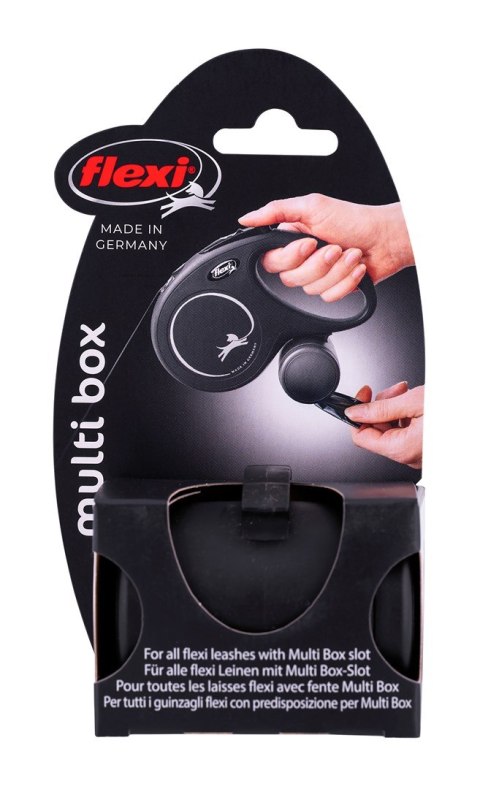 Pojemnik flexi Vario Multi Box - pojemnik na karmę lub woreczki, kolor czarny Pojemnik flexi Vario Multi Box - pojemnik na karmę lub woreczki, kolor czarny