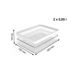 Rotho Rotho Multibag Loft Style 25L trans/biały