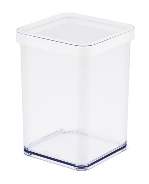 Rotho Pojemnik na przysmaki kwadratowy 1.0L LOFT transparentny/biały Rotho Pojemnik na przysmaki kwadratowy 1.0L LOFT transparentny/biały