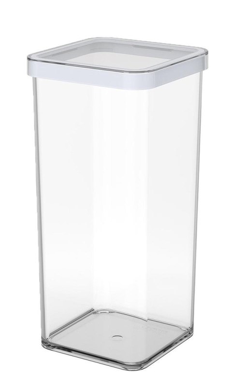 Rotho Pojemnik na przysmaki kwadratowy 1.5L LOFT transparentny/biały Rotho Pojemnik na przysmaki kwadratowy 1.5L LOFT transparentny/biały