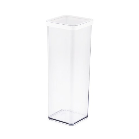 Rotho Pojemnik na przysmaki kwadratowy 2.0L LOFT transparentny/biały Rotho Pojemnik na przysmaki kwadratowy 2.0L LOFT transparentny/biały