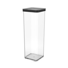 Rotho Rotho Pojemnik na przysmaki kwadratowy 2.0L LOFT transparentny/czarny