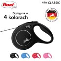 Flexi Smycz flexi automatyczna New Classic M linka 5 m - dla psa do 20 kg, kolor czarny