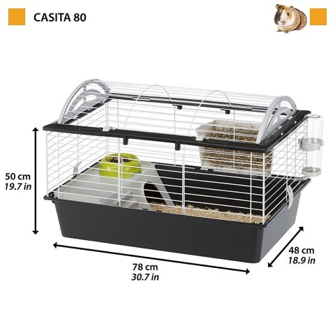 CASITA 80 (x1) - klatka dla świnek morskich i królików CASITA 80 (x1) - klatka dla świnek morskich i królików