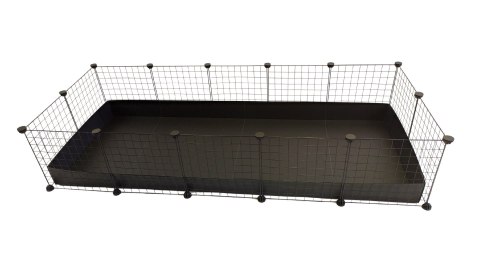 C&C Klatka modułowa 5x2 świnka królik jeż czarna, 180 x 75 x 37 cm C&C Klatka modułowa 5x2 świnka królik jeż czarna, 180 x 75 x 37 cm