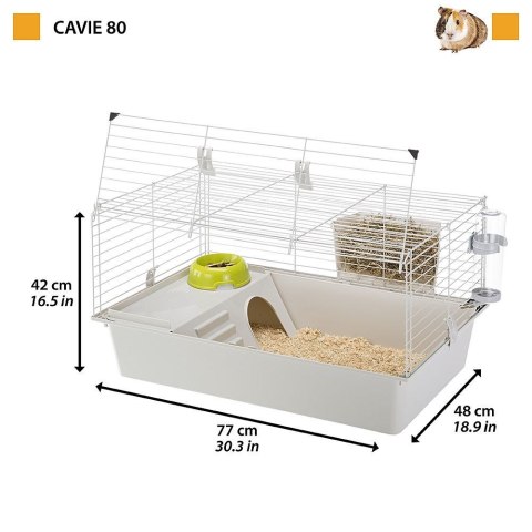 FERPLAST Cavie 80 - klatka dla świnki morskiej - 78x48x42 cm FERPLAST Cavie 80 - klatka dla świnki morskiej - 78x48x42 cm