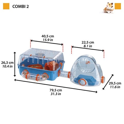 FERPLAST Combi 2 - klatka dla chomika FERPLAST Combi 2 - klatka dla chomika