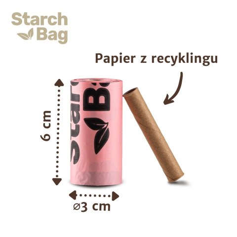 STARCHBAG BIOworki 1 rolka x 15 szt. kol. Błękitny STARCHBAG BIOworki 1 rolka x 15 szt. kol. Błękitny