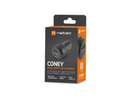 NATEC NATEC ŁADOWARKA SAMOCHODOWA CONEY 1X USB 1X USB-C PD 3.0 48W QC3.0 NUC-1980