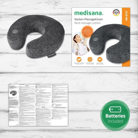Wibracyjna poduszka podróżna na kark Medisana NM 870 Wibracyjna poduszka podróżna na kark Medisana NM 870