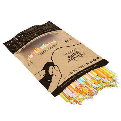 3DOODLER START FILAMENT ECO 2.5MM, 250 SZTUK, 5 KOLORÓW (BIAŁ/MIĘT/ŻÓŁ/POM/RÓŻ), FIRE AND ICE, 3DS-ECO-MIX1-250 3DOODLER START FILAMENT ECO 2.5MM, 250 SZTUK, 5 KOLORÓW (BIAŁ/MIĘT/ŻÓŁ/POM/RÓŻ), FIRE AND ICE, 3DS-ECO-MIX1-250