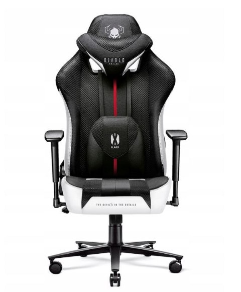 Fotel gamingowy DIABLO X-PLAYER 2.0 normal fotel biało-czarny Fotel gamingowy DIABLO X-PLAYER 2.0 normal fotel biało-czarny