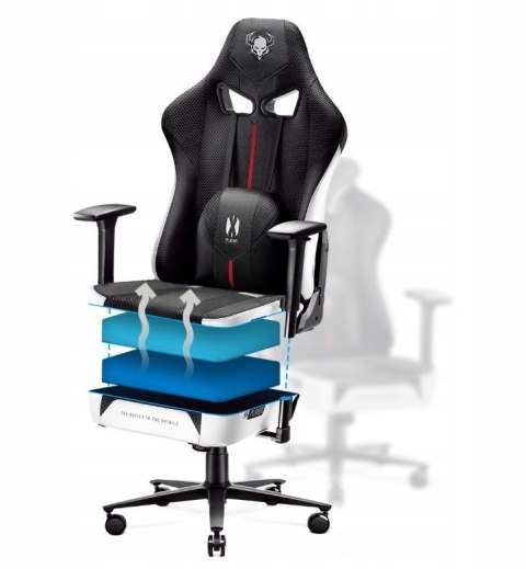 Fotel gamingowy DIABLO X-PLAYER 2.0 normal fotel biało-czarny Fotel gamingowy DIABLO X-PLAYER 2.0 normal fotel biało-czarny