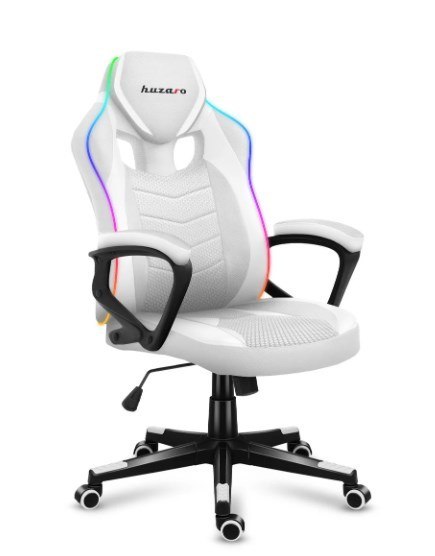 Fotel gamingowy Huzaro Force 2.5 RGB WHITE MESH Fotel gamingowy Huzaro Force 2.5 RGB WHITE MESH