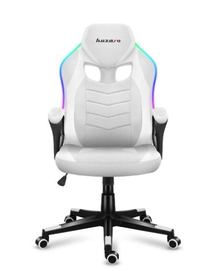 Fotel gamingowy Huzaro Force 2.5 RGB WHITE MESH Fotel gamingowy Huzaro Force 2.5 RGB WHITE MESH