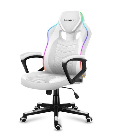 Fotel gamingowy Huzaro Force 2.5 RGB WHITE MESH Fotel gamingowy Huzaro Force 2.5 RGB WHITE MESH