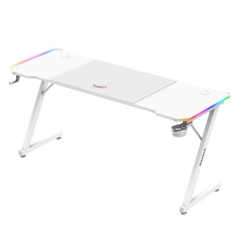 Biurko gamingowe Huzaro Hero 4.8 White RGB Biurko gamingowe Huzaro Hero 4.8 White RGB