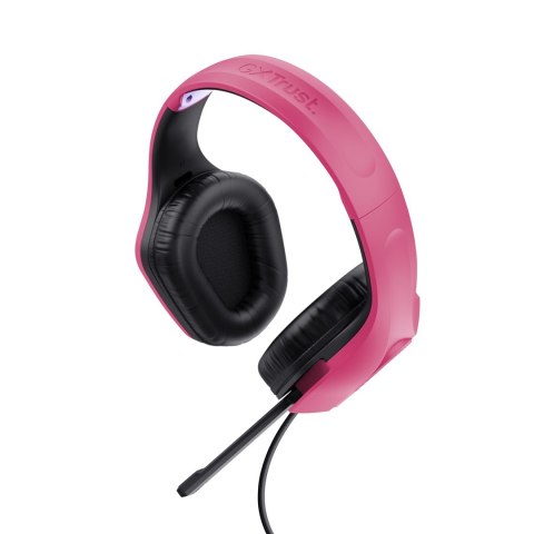 Słuchawki TRUST GXT415P ZIROX HEADSET - PINK 24992 Słuchawki TRUST GXT415P ZIROX HEADSET - PINK 24992
