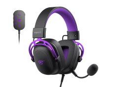 HAVIT Słuchawki gamingowe Havit H2002+U (czarno-fioletowy)