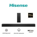 HISENSE Soundbar Hisense HS2100 2.1 kan. 240W Bluetooth 5.3 Dolby Digital Czarny