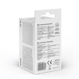 SAVIO SAVIO INTELIGENTNE GNIAZDKO WI-FI, 16A, TIMER, POMIAR ZUŻYCIA ENERGII, AS-01