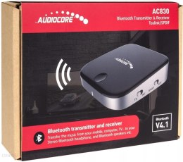 AUDIOCORE Adapter AUDIOCORE AC830 (Jack - Micro USB ; kolor czarno-srebrny)